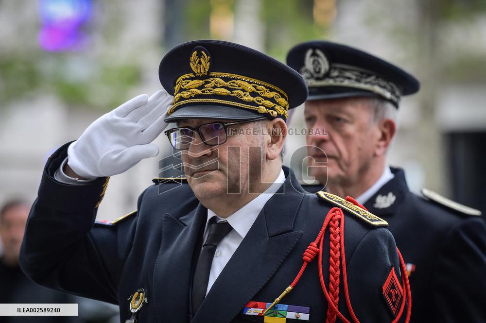 Ceremony in memory of Police Captain Xavier Jugele FA