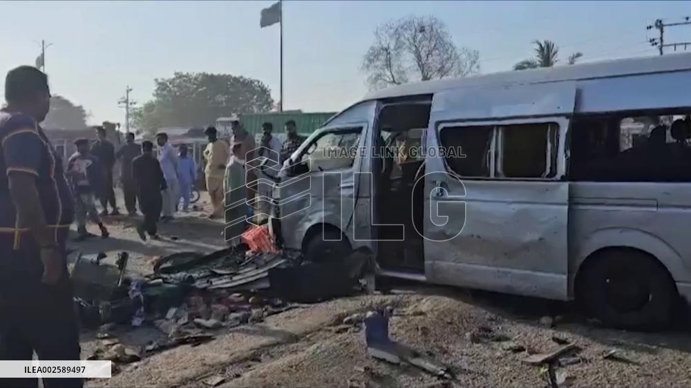 2 terrorists killed in attack on foreign nationals' convoy in Pakistan's Karachi