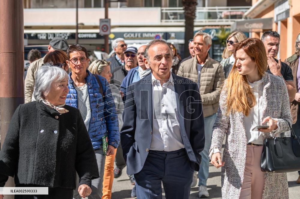 Eric Zemmour On Electoral Campaign - Sainte-Maxime