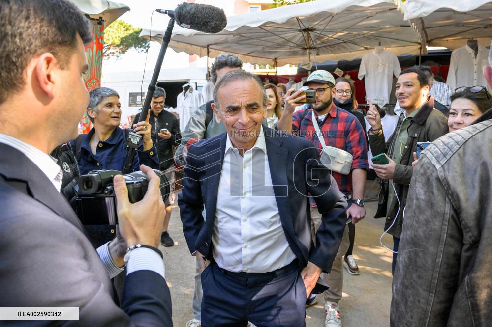 Eric Zemmour On Electoral Campaign - Sainte-Maxime