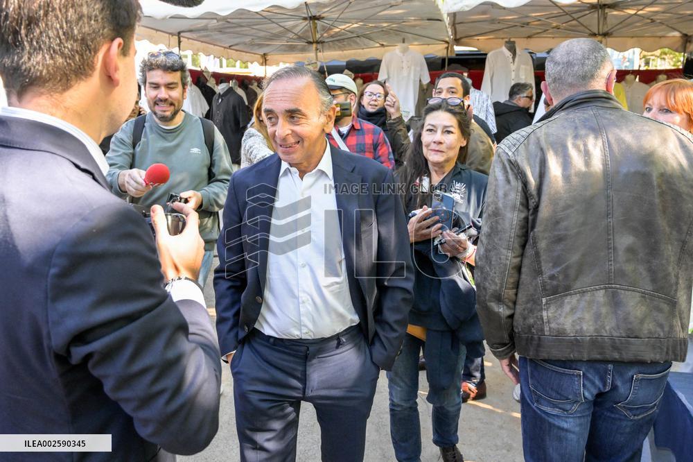 Eric Zemmour On Electoral Campaign - Sainte-Maxime