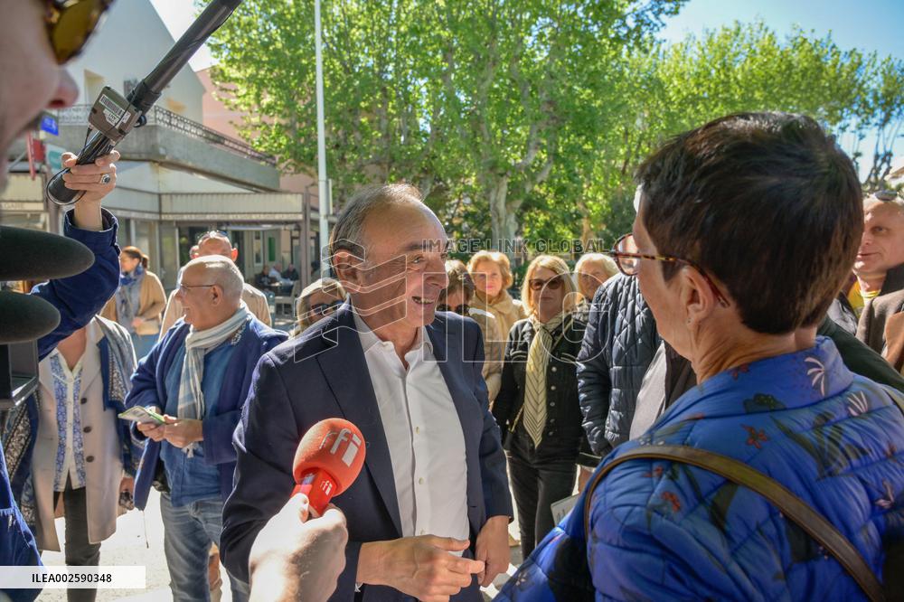 Eric Zemmour On Electoral Campaign - Sainte-Maxime
