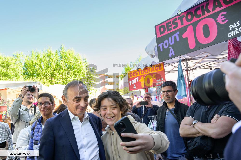 Eric Zemmour On Electoral Campaign - Sainte-Maxime