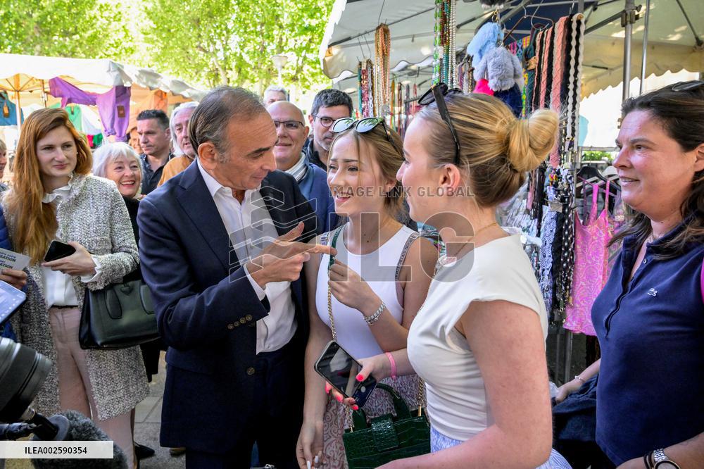 Eric Zemmour On Electoral Campaign - Sainte-Maxime