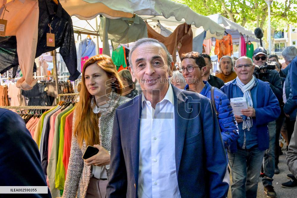 Eric Zemmour On Electoral Campaign - Sainte-Maxime