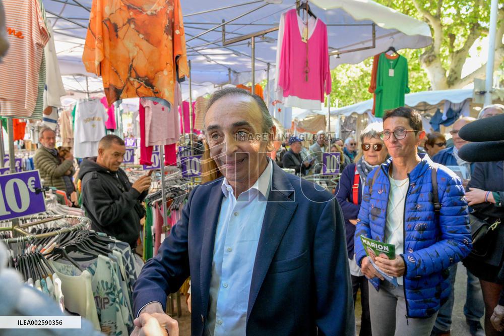 Eric Zemmour On Electoral Campaign - Sainte-Maxime