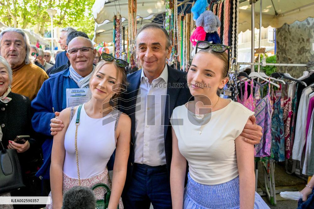 Eric Zemmour On Electoral Campaign - Sainte-Maxime