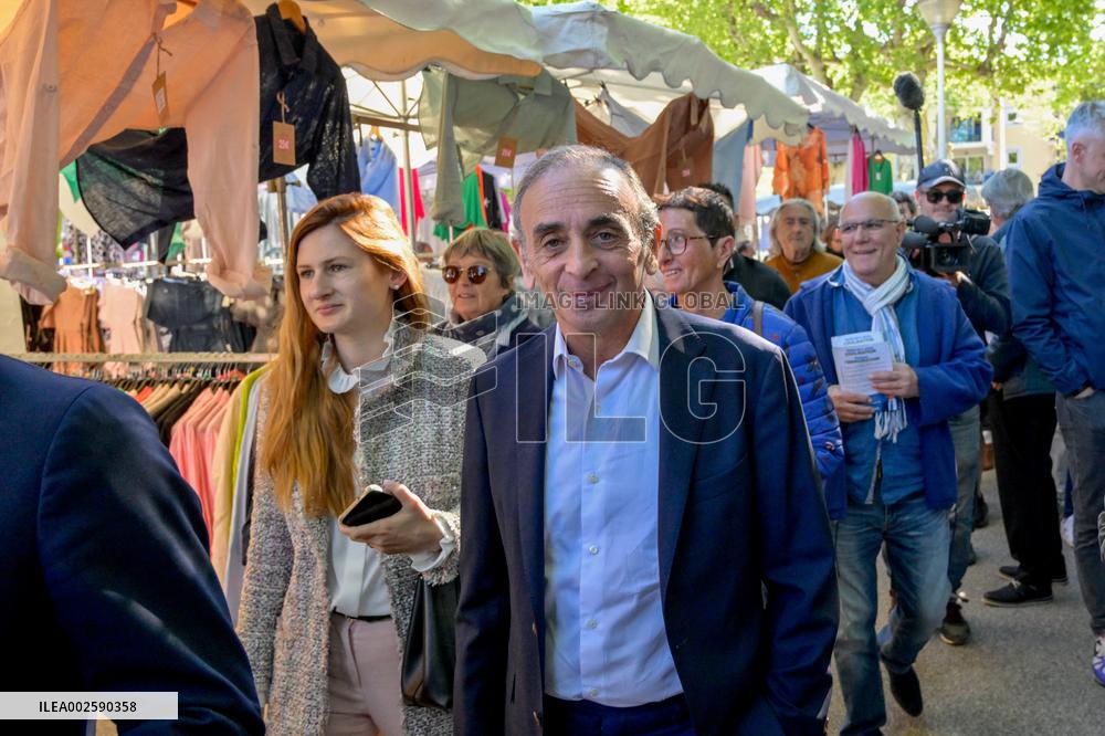 Eric Zemmour On Electoral Campaign - Sainte-Maxime