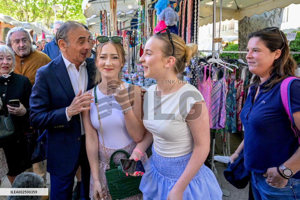 Eric Zemmour On Electoral Campaign - Sainte-Maxime