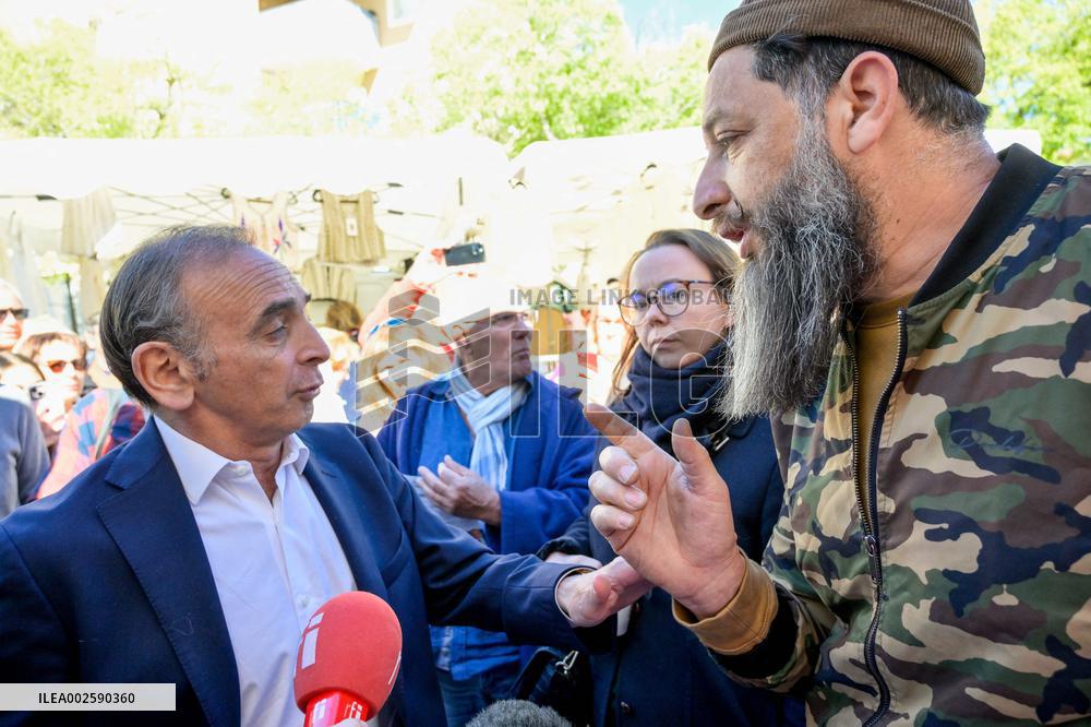 Eric Zemmour On Electoral Campaign - Sainte-Maxime