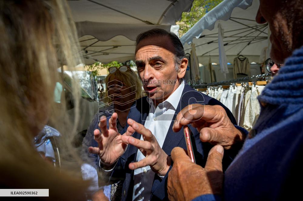Eric Zemmour On Electoral Campaign - Sainte-Maxime
