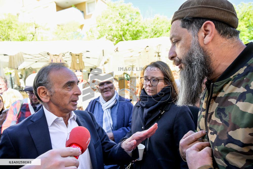 Eric Zemmour On Electoral Campaign - Sainte-Maxime