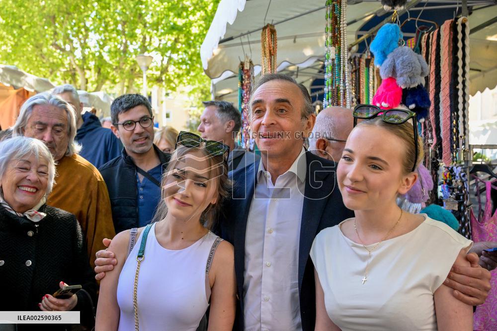 Eric Zemmour On Electoral Campaign - Sainte-Maxime