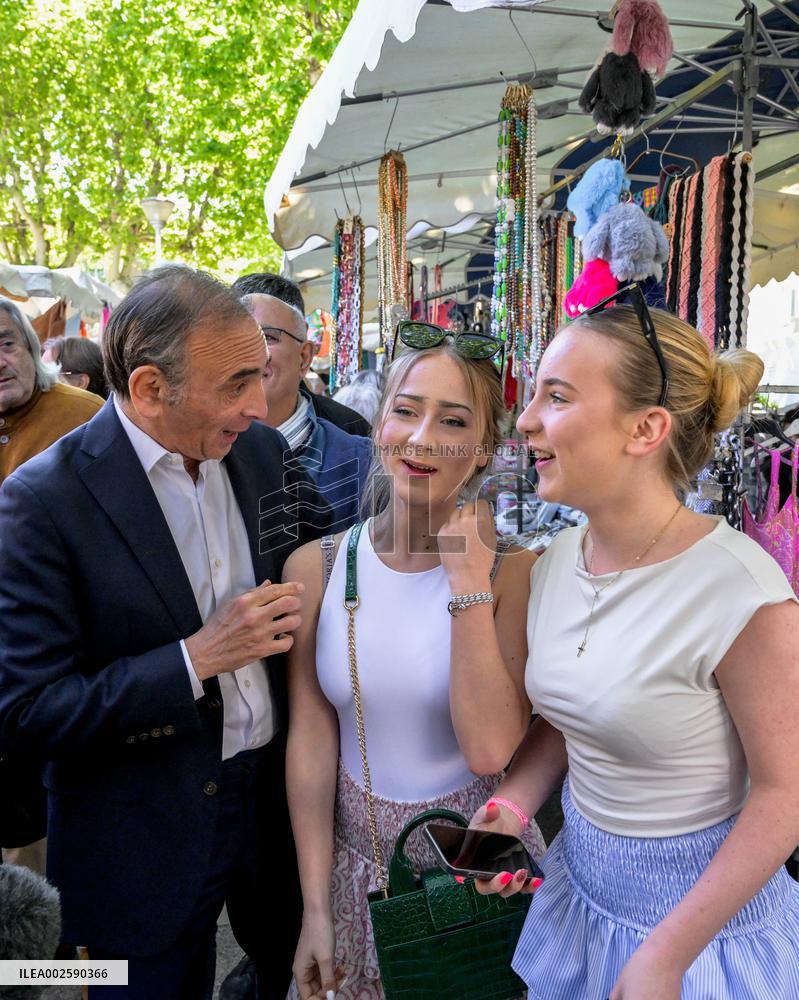 Eric Zemmour On Electoral Campaign - Sainte-Maxime
