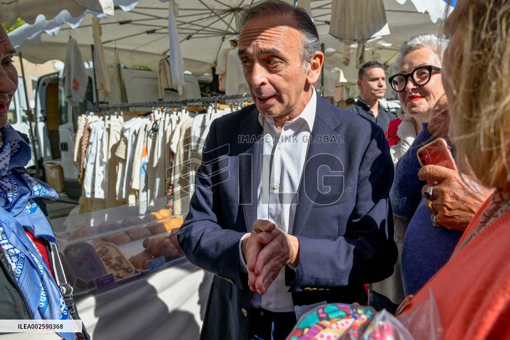 Eric Zemmour On Electoral Campaign - Sainte-Maxime