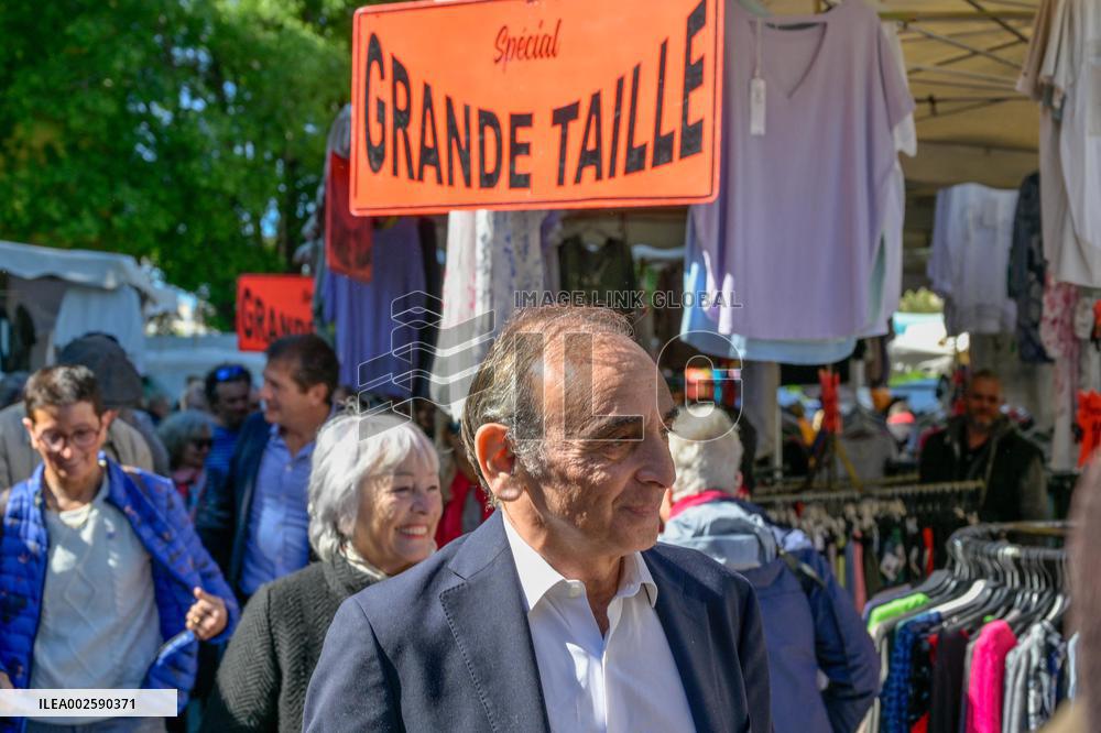 Eric Zemmour On Electoral Campaign - Sainte-Maxime