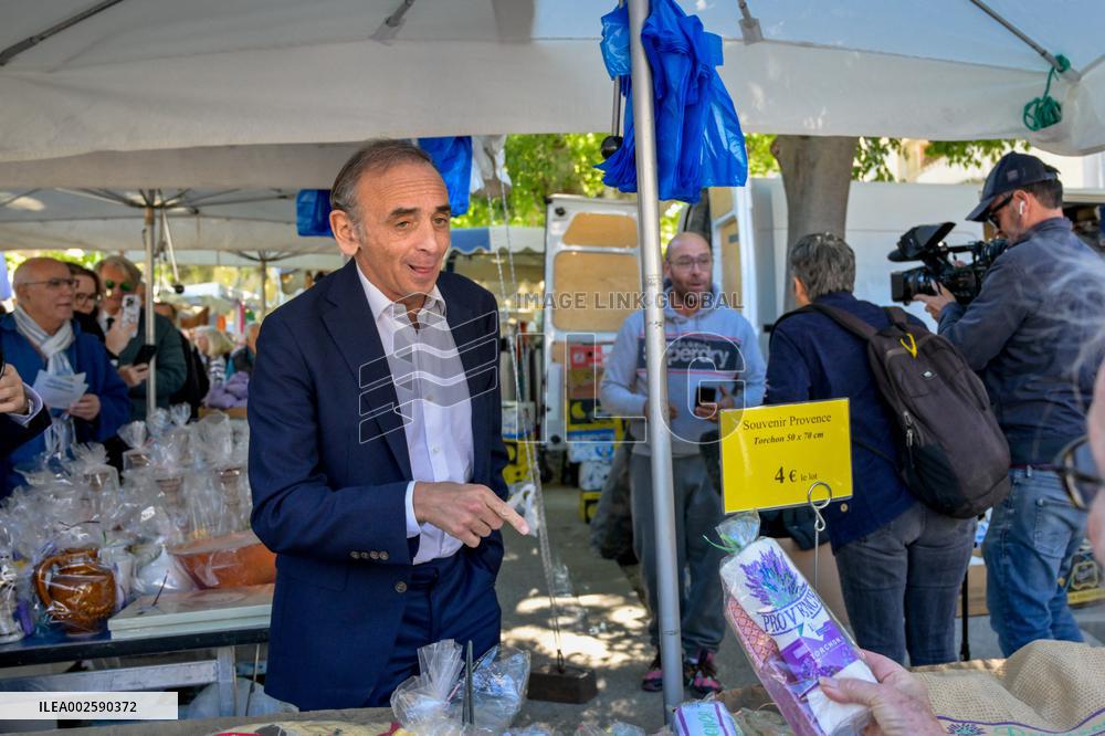 Eric Zemmour On Electoral Campaign - Sainte-Maxime