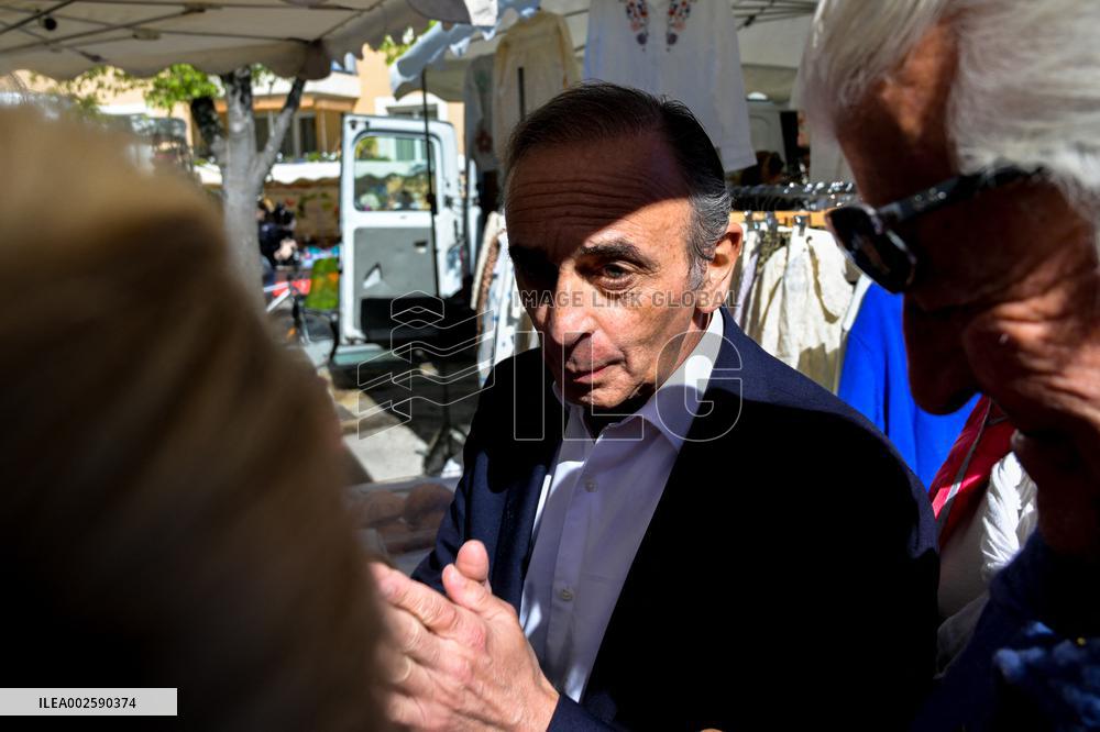 Eric Zemmour On Electoral Campaign - Sainte-Maxime