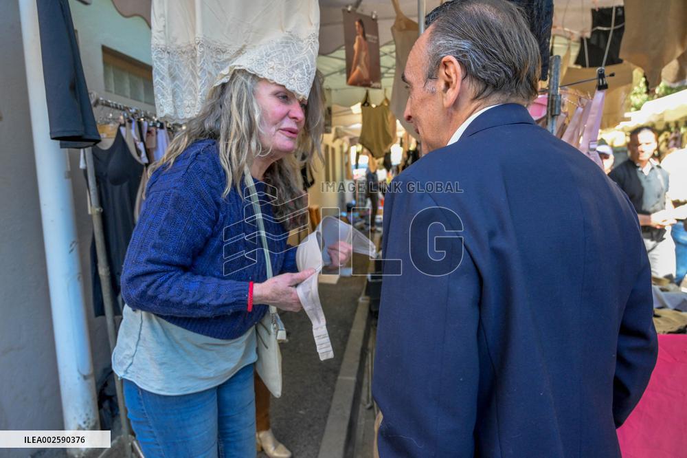 Eric Zemmour On Electoral Campaign - Sainte-Maxime