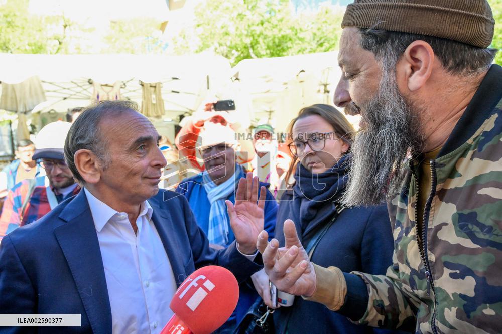 Eric Zemmour On Electoral Campaign - Sainte-Maxime