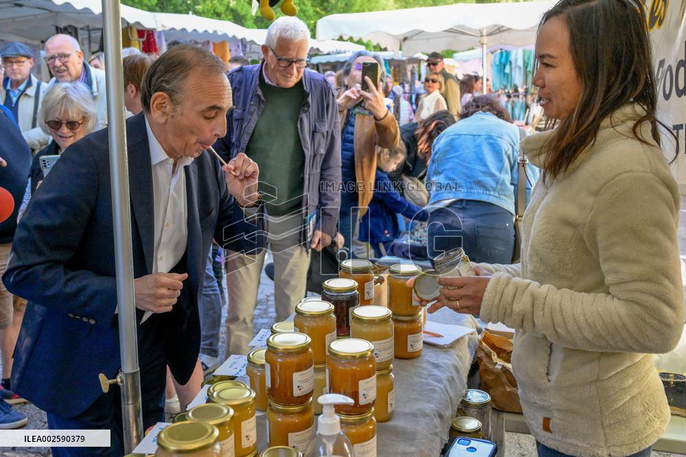 Eric Zemmour On Electoral Campaign - Sainte-Maxime