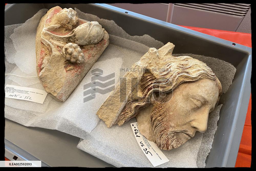 French culture minister Rachida Dati visits INRAP center - Val d’Oise