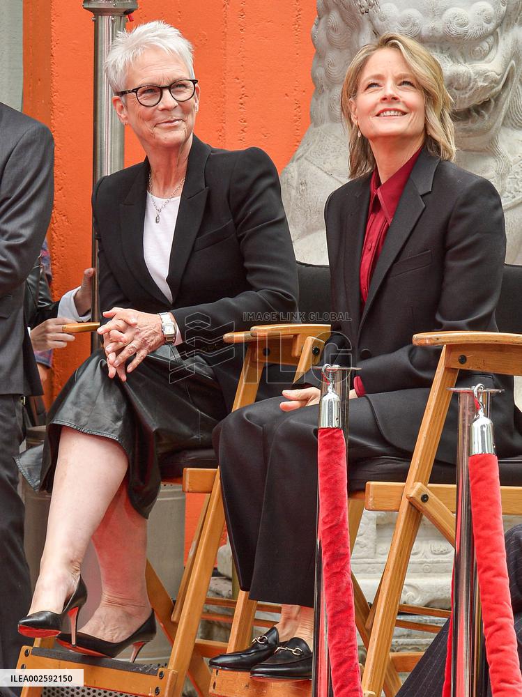 Handprint And Footprint Ceremony Honoring Jodie Foster - LA