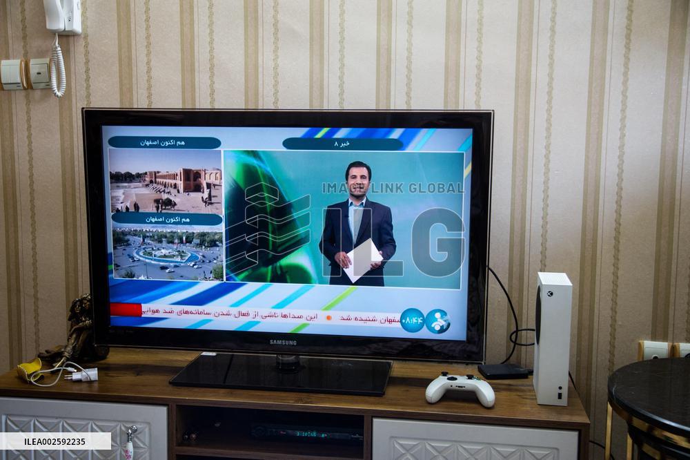 Explosion in Iran on TV