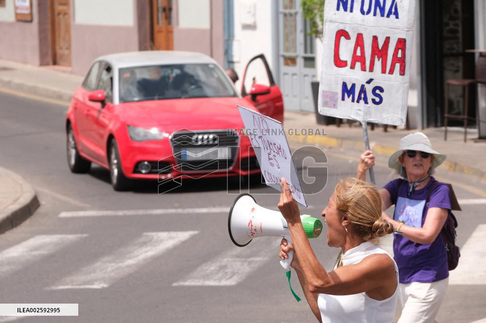 Demonstration against tourism model in Fuerteventura - Canary Islands