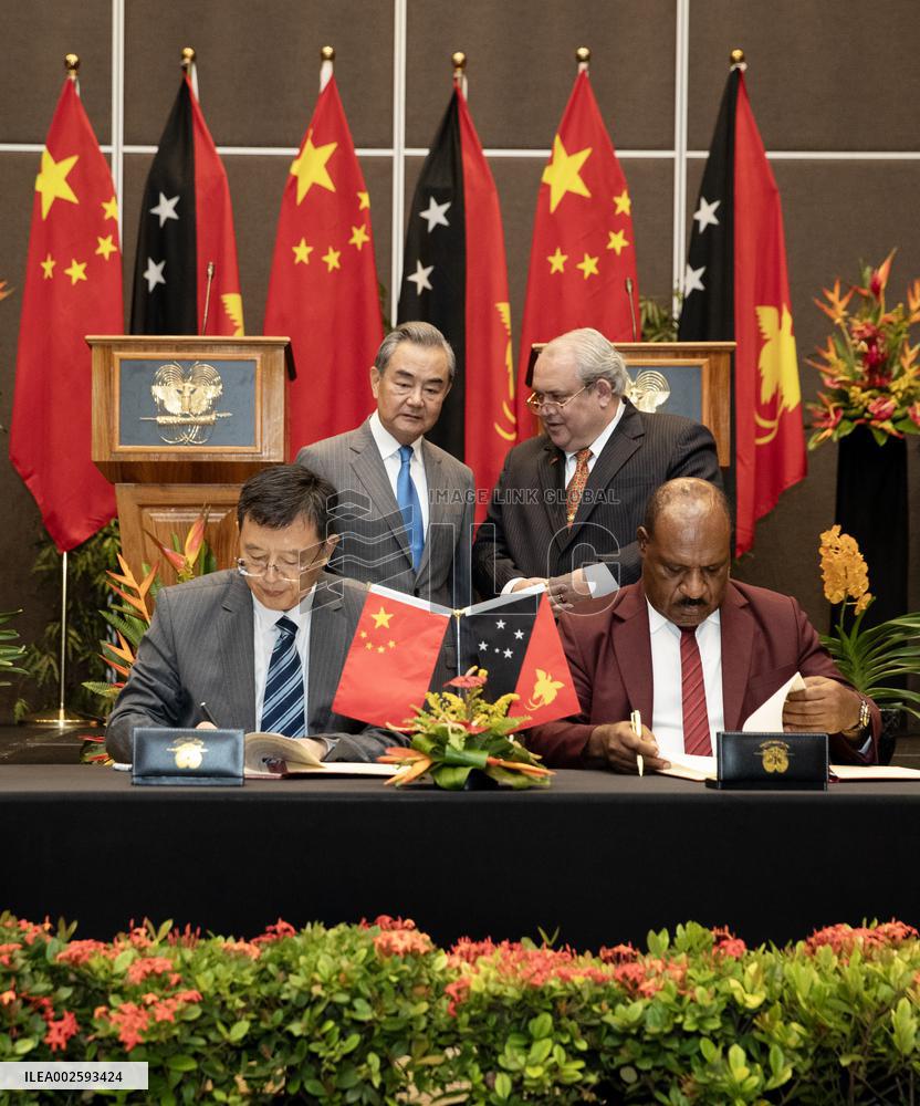 PAPUA NEW GUINEA-CHINA-WANG YI-FM-TALKS