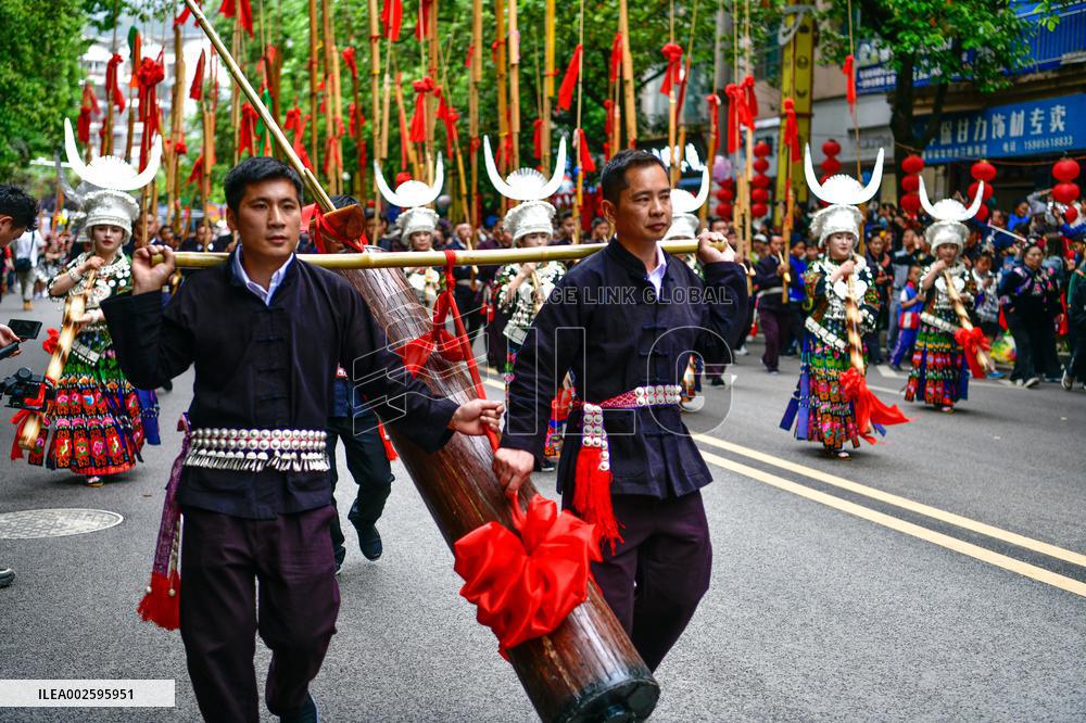 CHINA-GUIZHOU-MIAO ETHNIC GROUP-SISTERS FESTIVAL (CN)