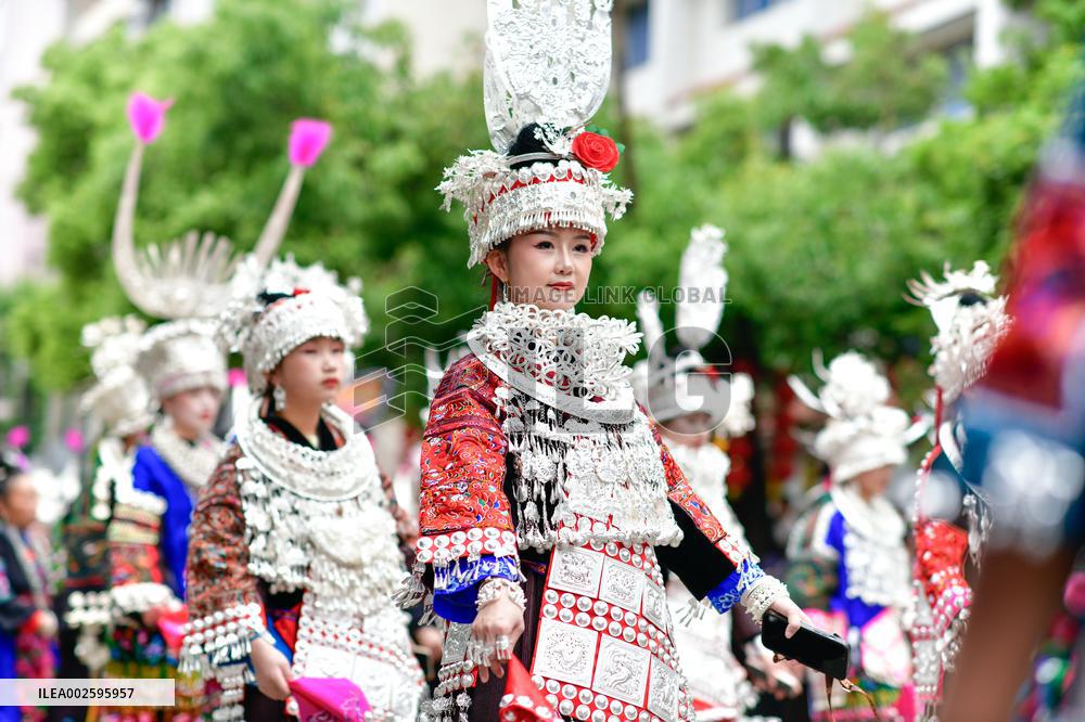 CHINA-GUIZHOU-MIAO ETHNIC GROUP-SISTERS FESTIVAL (CN)