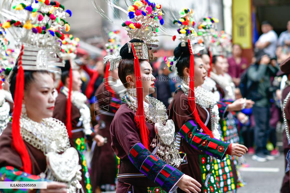 CHINA-GUIZHOU-MIAO ETHNIC GROUP-SISTERS FESTIVAL (CN)