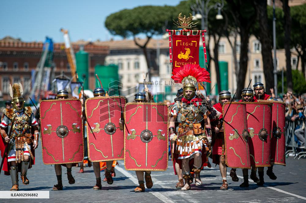 ITALY-ROME-FOUNDATION-PARADE