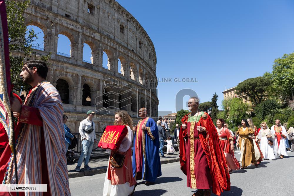 ITALY-ROME-FOUNDATION-PARADE