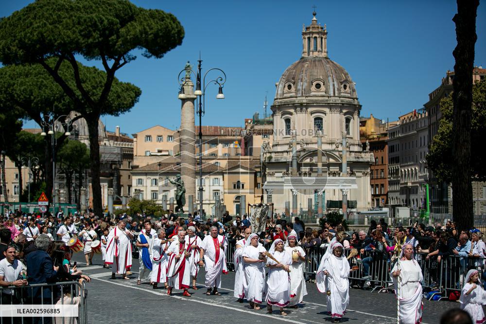 ITALY-ROME-FOUNDATION-PARADE