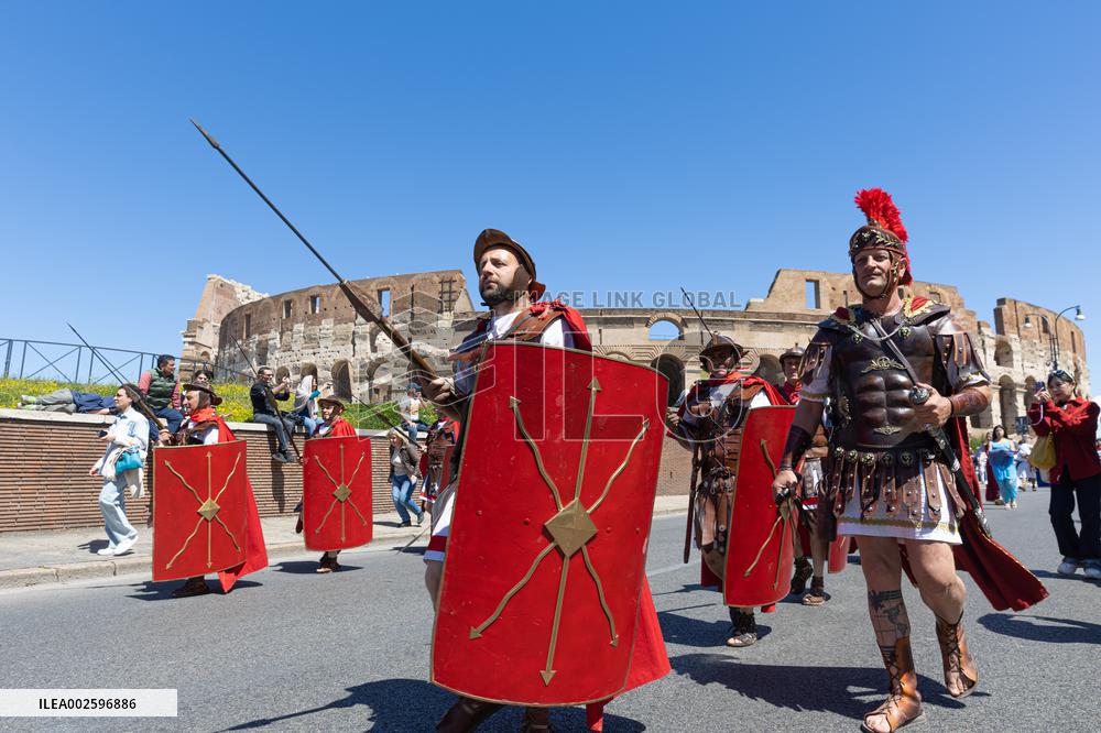 ITALY-ROME-FOUNDATION-PARADE