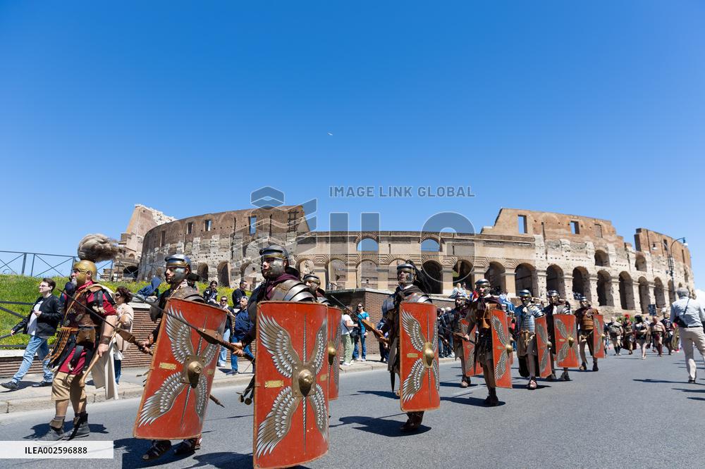 ITALY-ROME-FOUNDATION-PARADE