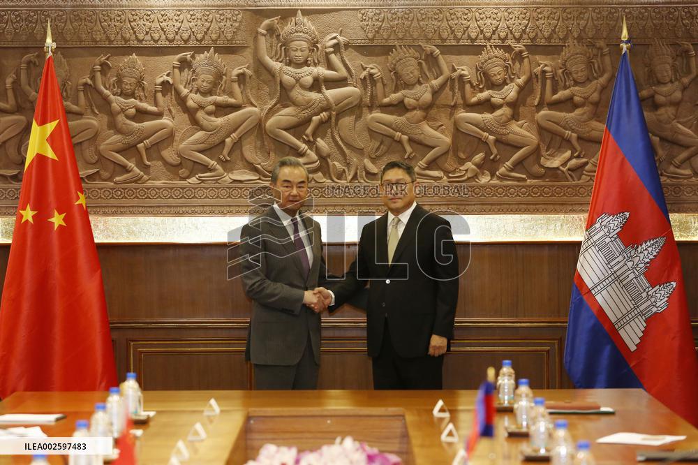 CAMBODIA-PHNOM PENH-CHINA-WANG YI-DEPUTY PRIME MINISTER-TALKS