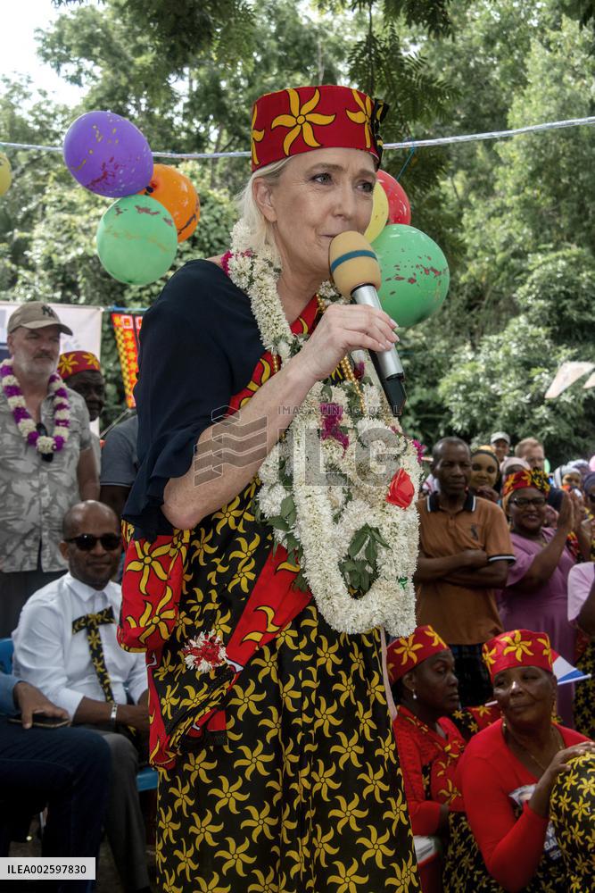 Marine Le Pen Visits Mayotte
