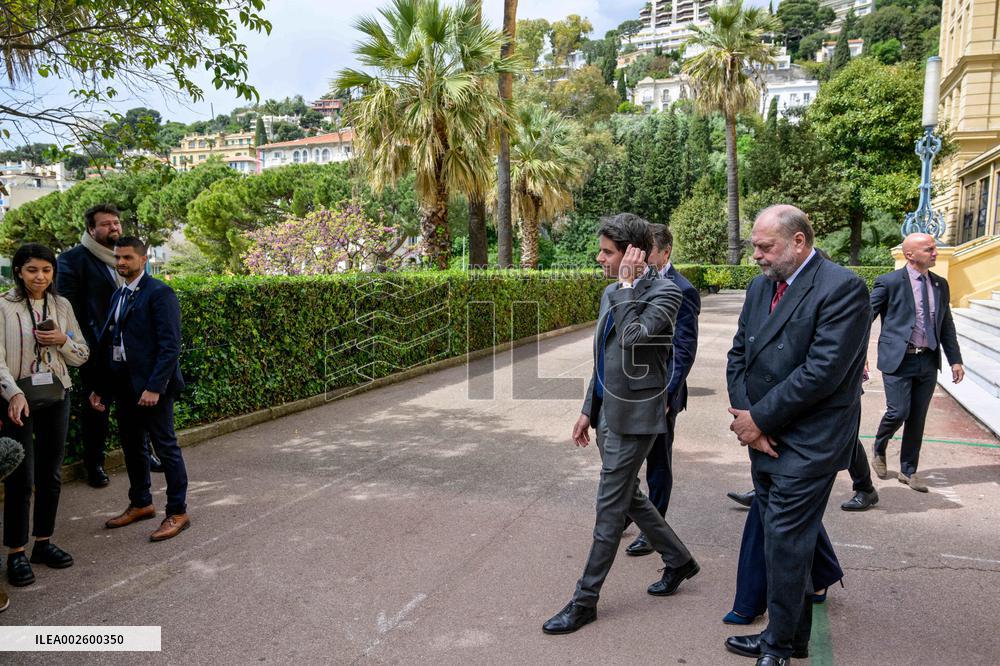 Gabriel Attal Visit To The Parc Imperial High School - Nice