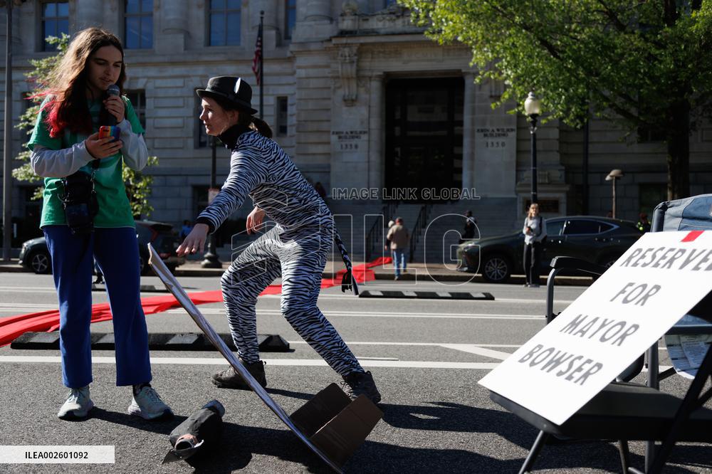 Earth Day Protest In Washington DC