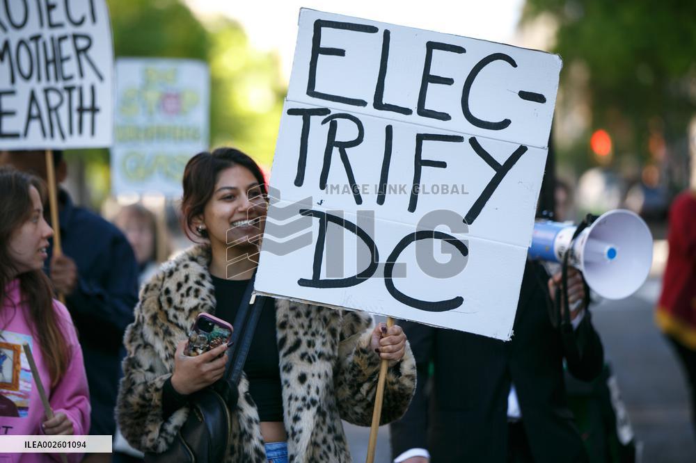 Earth Day Protest In Washington DC