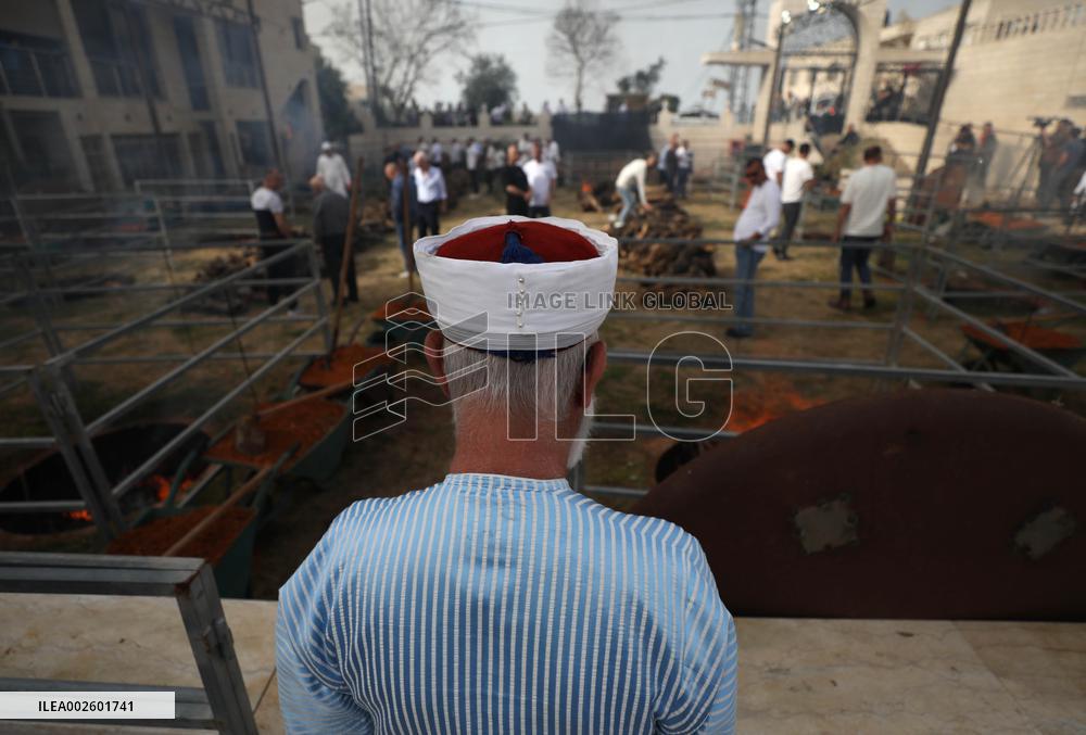 MIDEAST-MOUNT GERIZIM-SAMARITAN SECT-PASSOVER