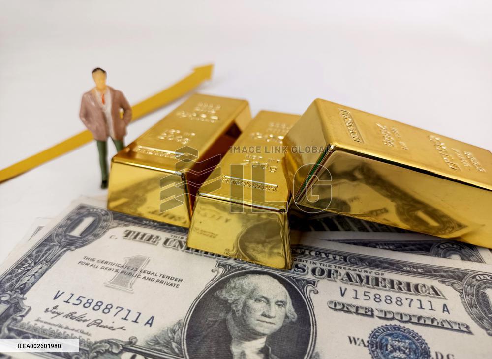 Illustration Gold Plummeting