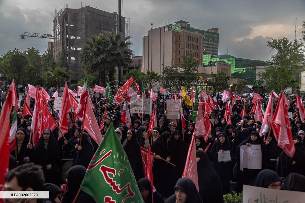 Pro-Hijab Demonstration - Tehran