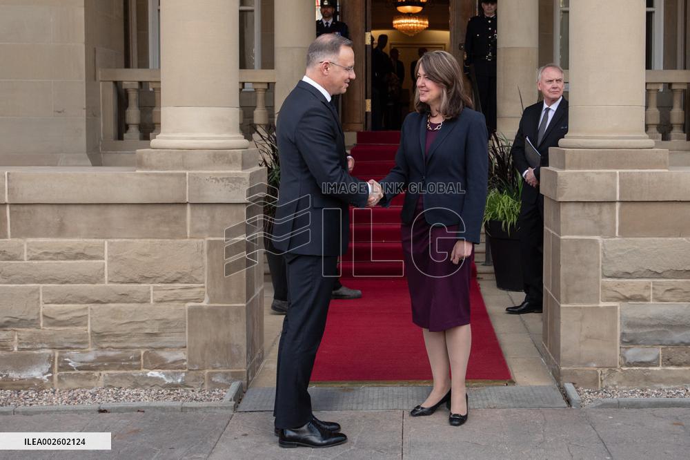 Polish President Duda Visits Canada - Edmonton