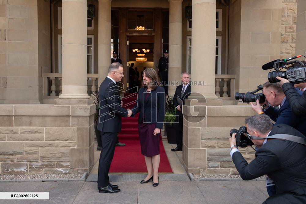 Polish President Duda Visits Canada - Edmonton