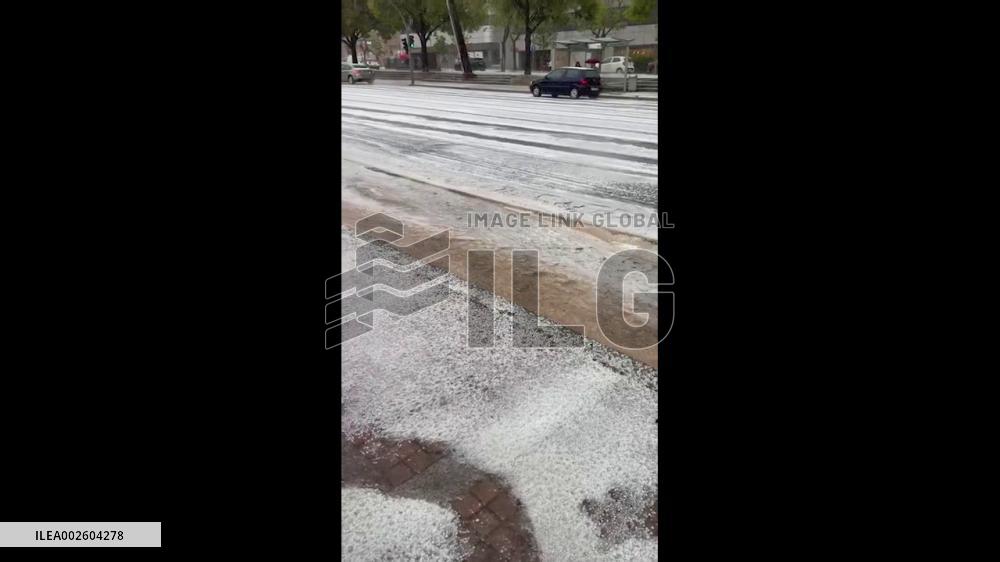 Spain: Intense Hailstorm Hits Parts Of Catalan