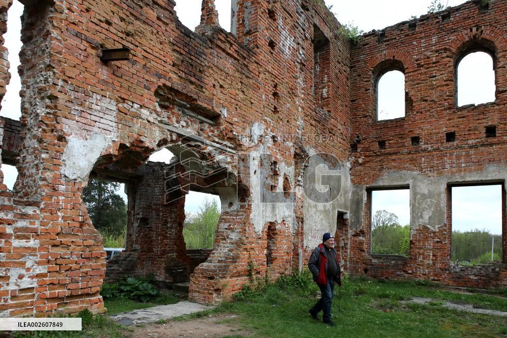 Ruins of Tereshchenko Palace in Zhutomyr region